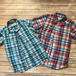 TCP - 2 Button Down Plaid Shirts (7/8)